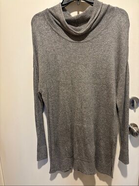Westbound Heather Gray Cowl Neck Sweater